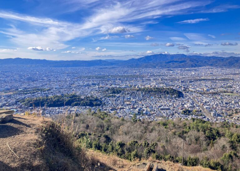 大文字山火床から京都市街地の眺望